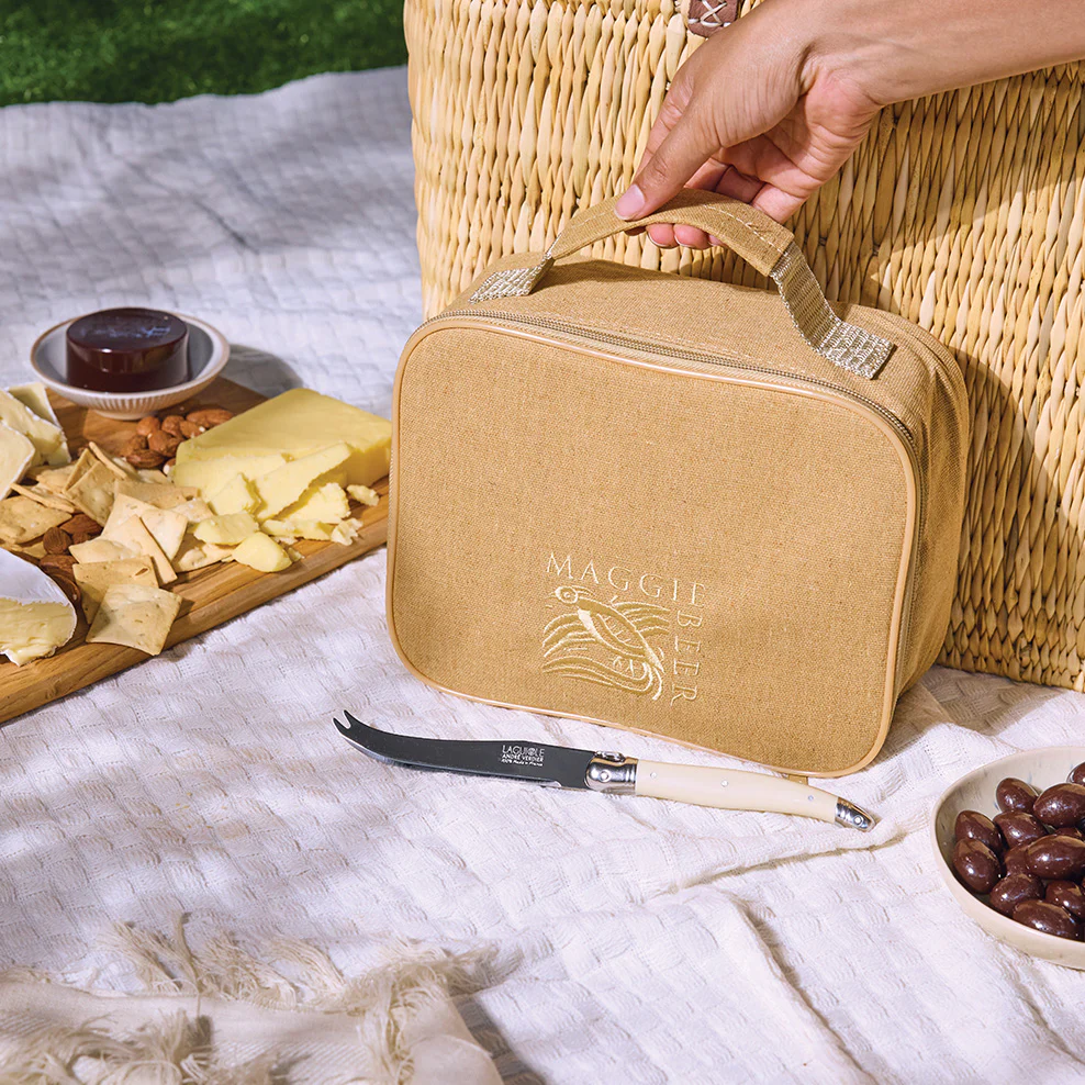 Large French Market Basket Gourmet Picnic Hamper with Chandon - Image 5