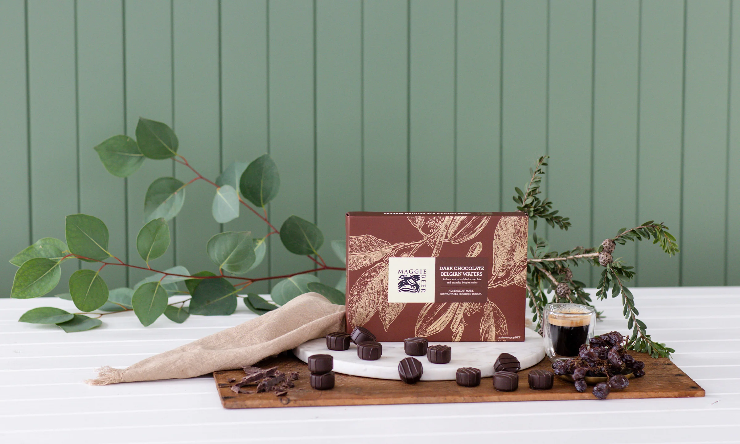 Dark Chocolate Belgian Wafers 130g