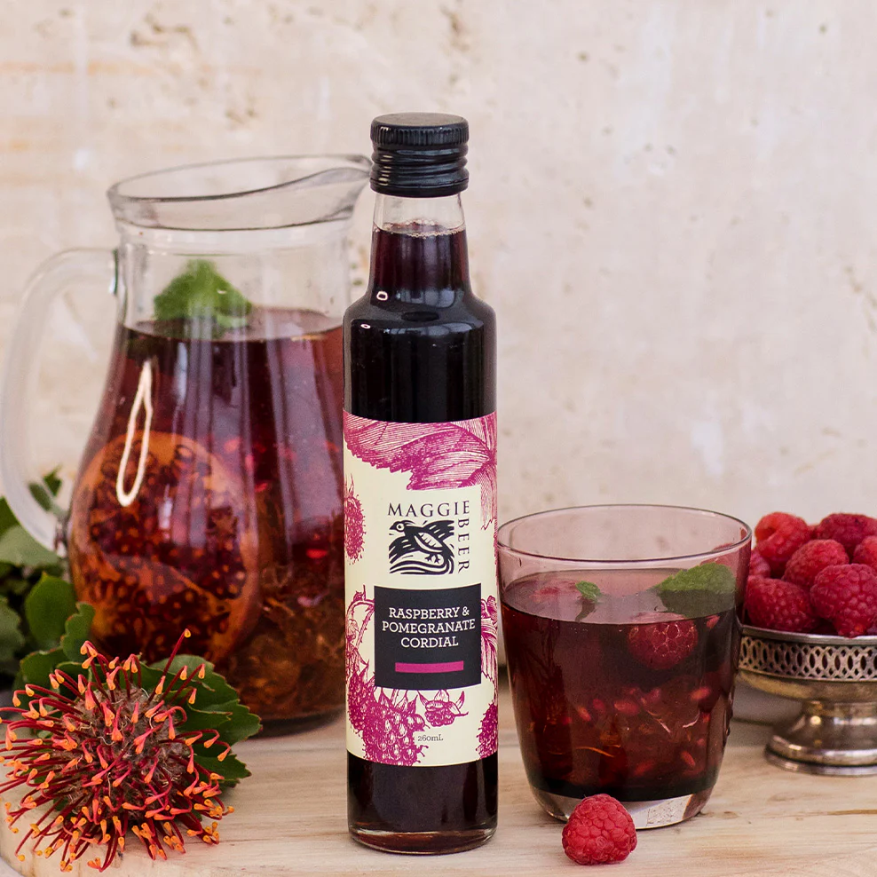 Raspberry & Pomegranate Cordial 260mL - Image 3