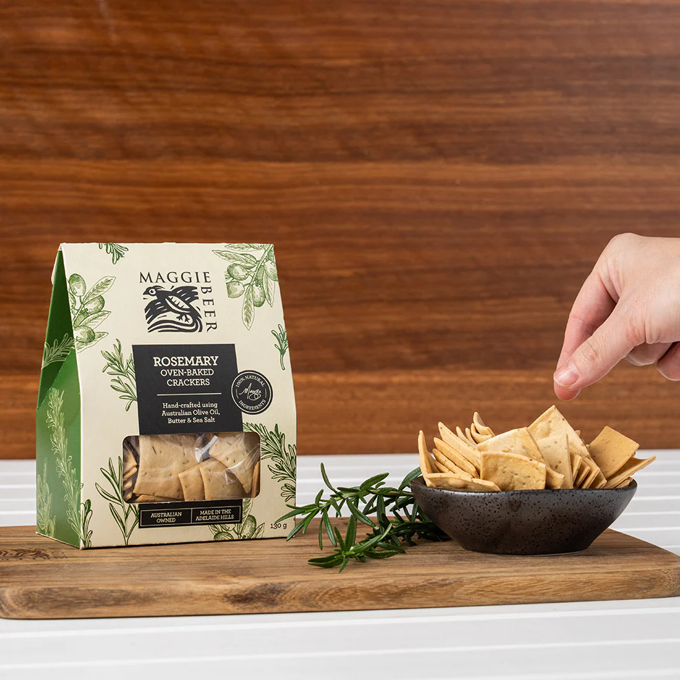 Rosemary Oven Baked Crackers 130g - Image 3