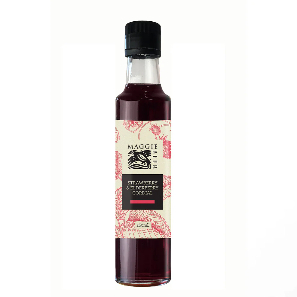 Strawberry & Elderberry Cordial 260mL - Image 2