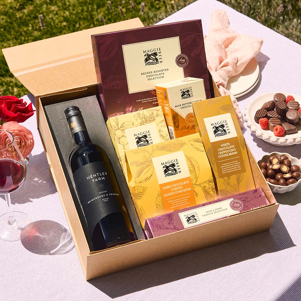 The Grande Chocolate Hamper with Hentley Farm Shiraz - Image 2